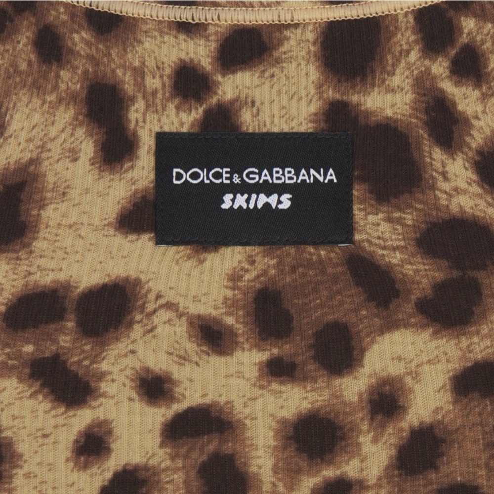 DOLCE & GABBANA x SKIMS COTTON RIB SCOOP TANK MINI DRESS! - Picture 6 of 6